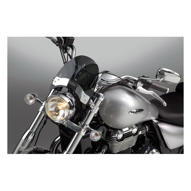 National Cycle, Flyscreen Ls Dark 95% Tinted. Chrome for Fits Models With 52-56mm Fork Tubes
