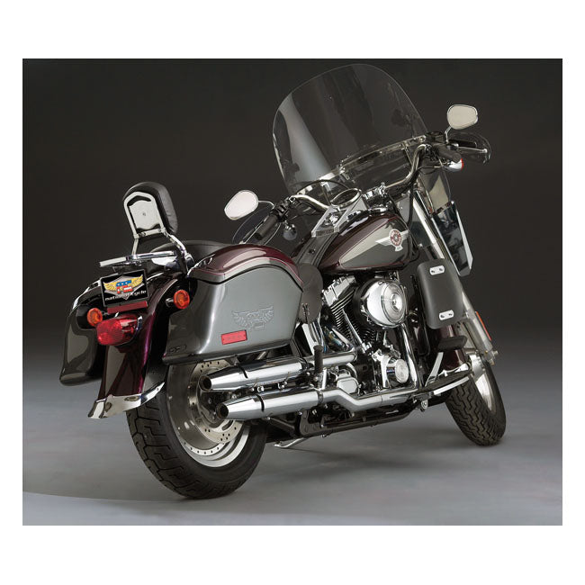 Nc Cruiseliner Quick Release Saddlebags, Pocketback Black for 84-05 FXST/S; 84-05 Softail Standard/Custom; 90-06 FLSTF; 93-05 Dyna; 04-20 XL