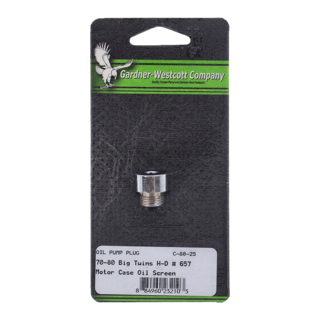 Gardner-Westcott Allen Plug, Oil Screen Crankcase – 1970–1980 Big Twin