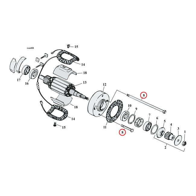 Gardner-Westcott Generator Mount Kit. Chrome. Acorn – 1957–1970 XL Sportster