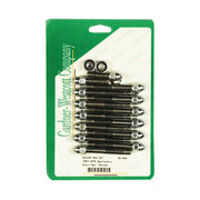 Gardner-Westcott Sportster Rocker Box Bolt Kit. Acorn, Chrome – 1957–1976 XL Sportster