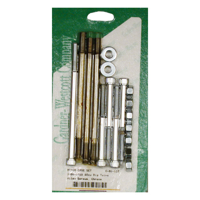 Gardner-Westcott Crankcase Bolt Kit, Allen – 1996–1999 Big Twin