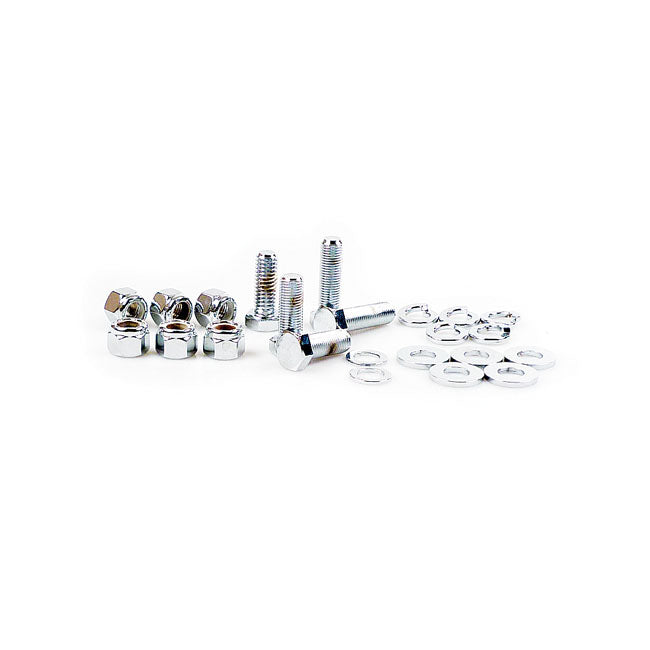 Gardner-Westcott Transmission Mount Kit, Hex Head. Chrome – 1941–1985 4-Speed Big Twin