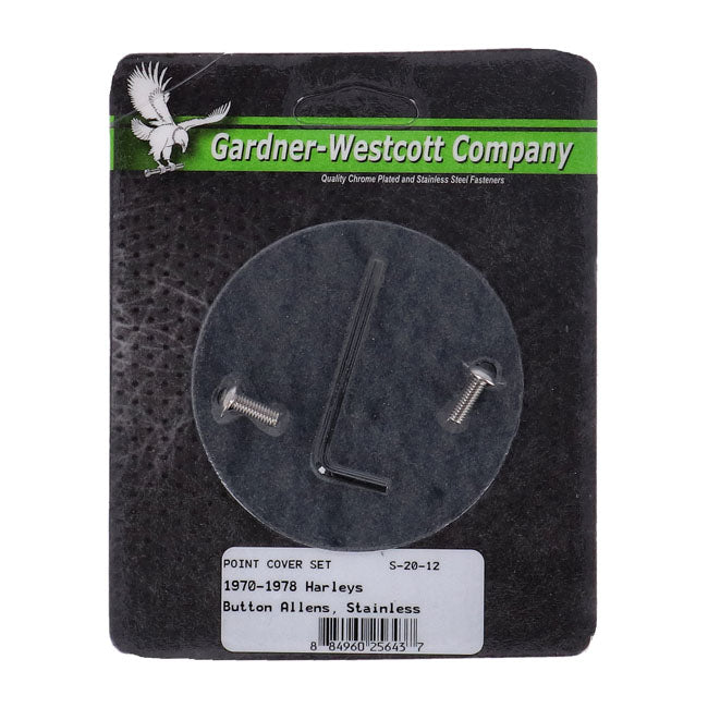 Gardner-Westcott Point Cover Mount Kit. Stainless, Buttonhead Allen – 1970–1978 Big Twin; 1971–1978 XL…