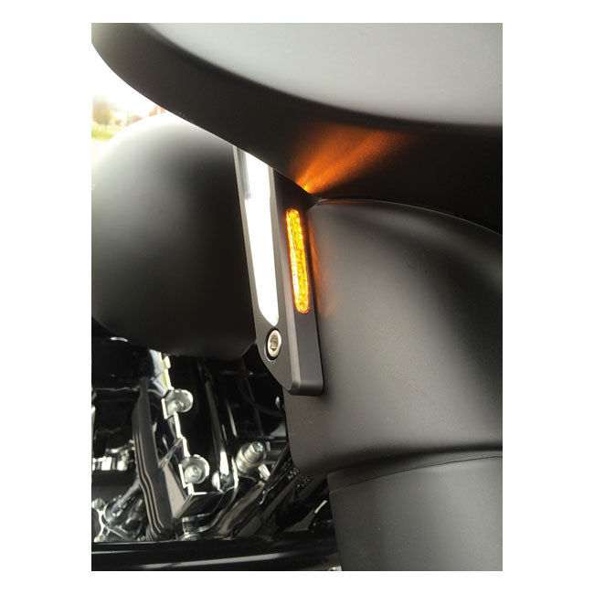 Atomik Bagger LED Turn Signal Front for 96-20 Flt/Touring (Excl. FLTR Road Glide Models)