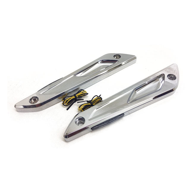 Atomik Bagger LED Turn Signal Front for 96-20 Flt/Touring (Excl. FLTR Road Glide Models)