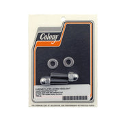 Colony Headlamp Visor Mount Bolt Kit. Chrome Acorn – 1971–1992 FX; FXR; 1960–1992 XL…