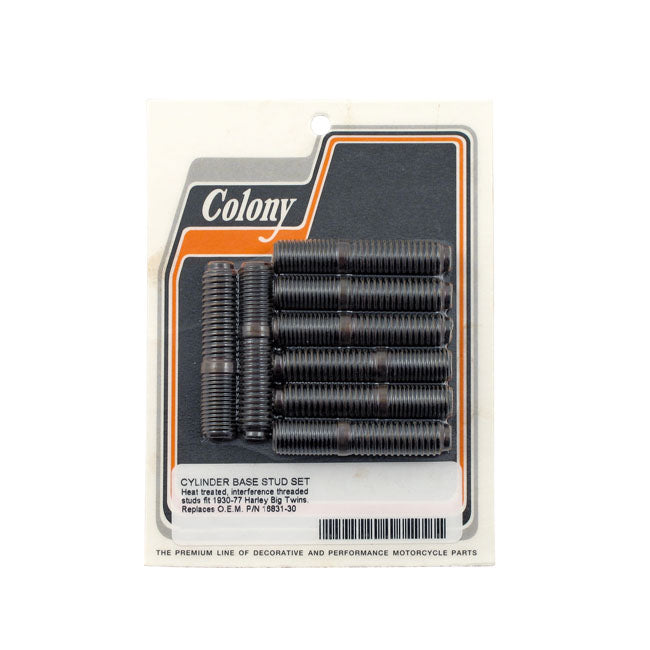 Colony Cylinder Base Stud Set – 1930–1977 Big Twin