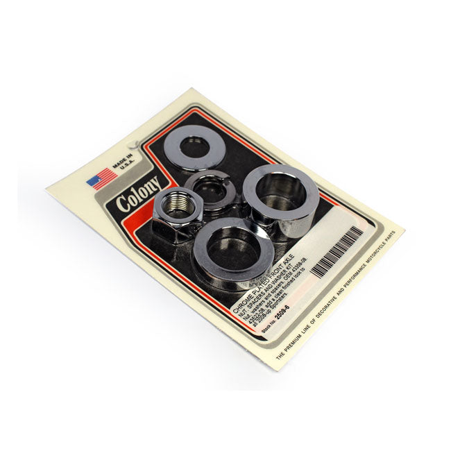 Colony Axle Spacer Kit Front. Smooth – 2008–2022 Various XL Sportster