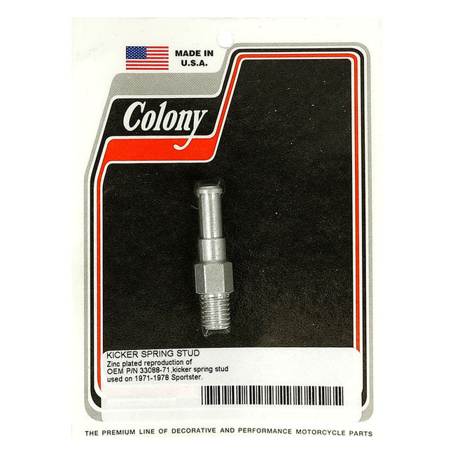 Colony Kickstart Return Spring Stud. Zinc – 1971–1978 XL Sportster with Kickstart