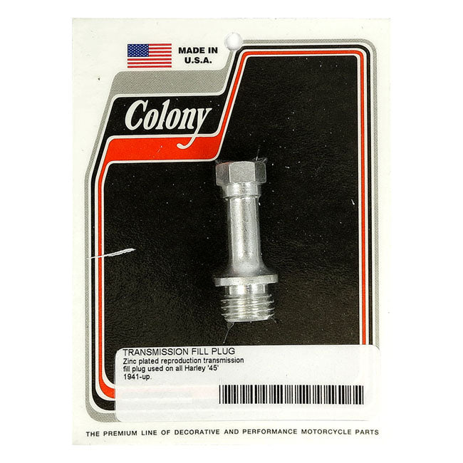 Colony Transmission Oil Fill Plug. Zinc – 1941–1973 45" (750cc) Flathead