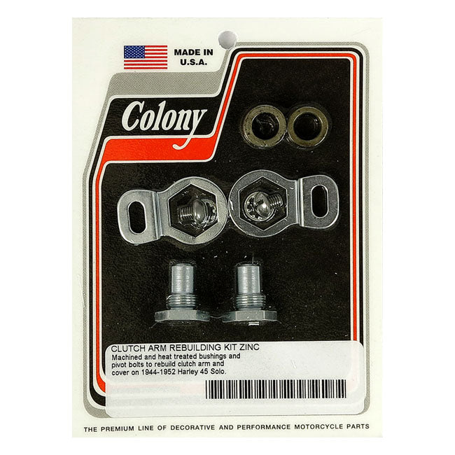 Colony Clutch Arm Rebuild Kit. Zinc – 1944–1952 45" Solo Flathead Models
