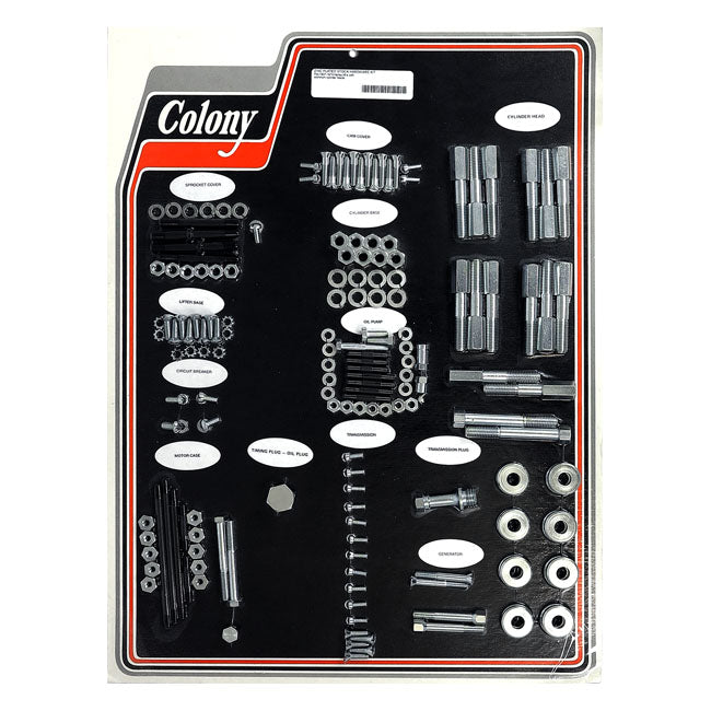 Colony Motor Screw Set – 1937–1973 45" SV WITH ALUMINUM HEADS