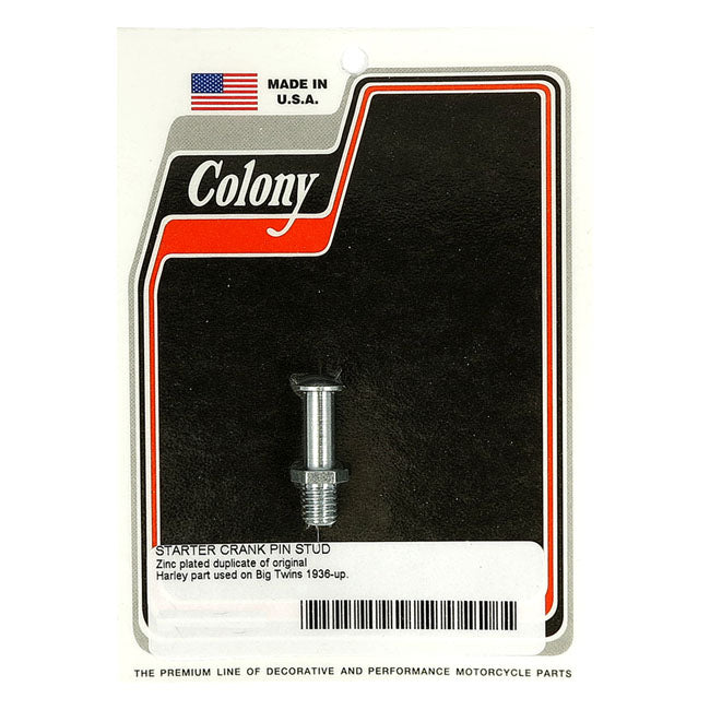 Colony Kickstart Return Spring Stud. Zinc – 1936–1986 4-Speed Big Twin with…