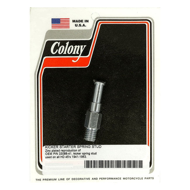 Colony Kickstart Return Spring Stud. Zinc – 1941–1963 45'' SIDE VALVE