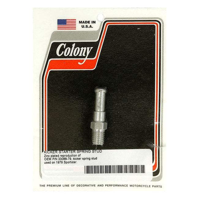 Colony Kickstart Return Spring Stud. Zinc – 1979–1985 XL Sportster with Kickstart