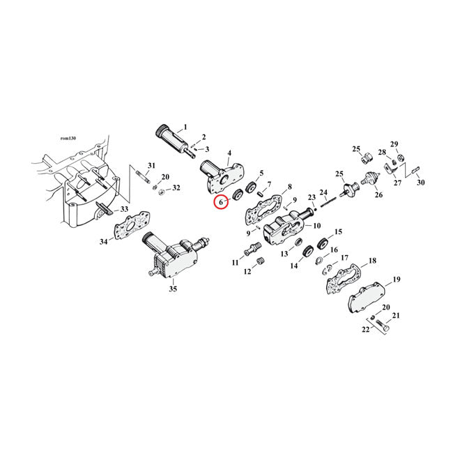 MCS Driven Gear, Feed. Oil Pump – 1954–1962 & 1972–1976 XL Sportster