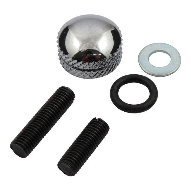 MCS Seat Thumb Screw Kit 1/4-28. No Tab Cover – Most 1973–1995 H-D Models