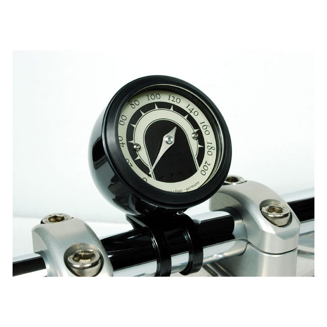 Motogadget Tiny Mount Cup ''Streamline'' 1". Black – Mount Motoscope Tiny to 1" Handlebars