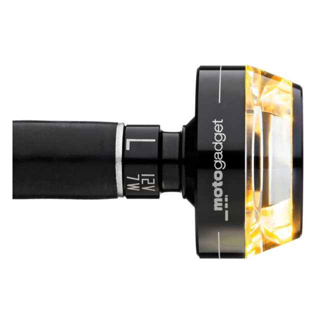 Motogadget Mo.Blaze Disc LED Turn Signal. Black, Right – Universal
