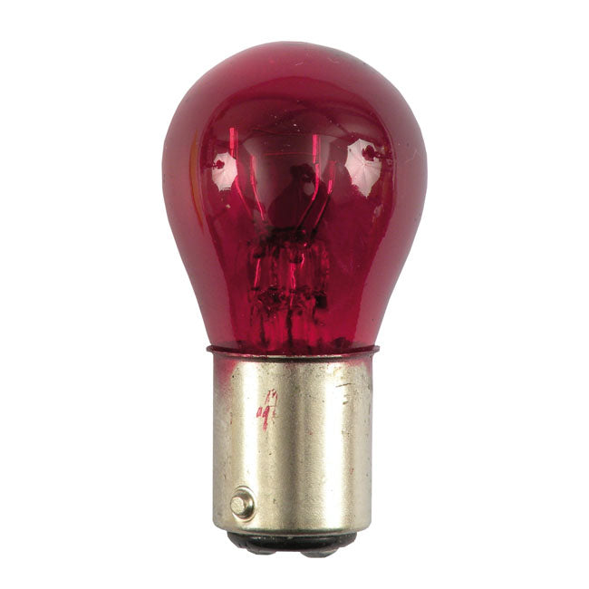MCS Stop/Taillight 12V Light Bulb. Replacement 1157. Red Glass