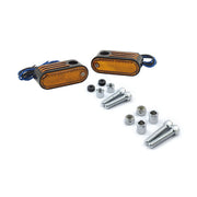 MCS Lango Side Lighters, Turn Signals. Chrome