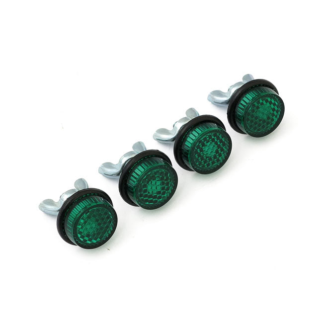 Chris Products Mini Safety Reflector. Green