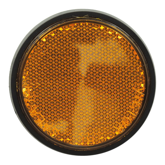 Chris Products Reflector. Round 2-1/2". Amber