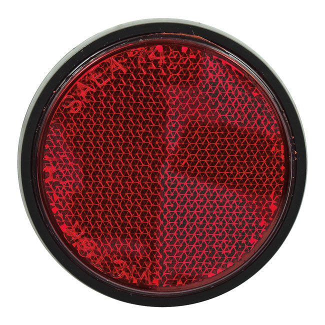 Chris Products Reflector. Round 2-1/2". Red