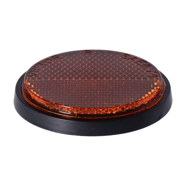 Chris Products Reflector. Round 2-1/2". Amber