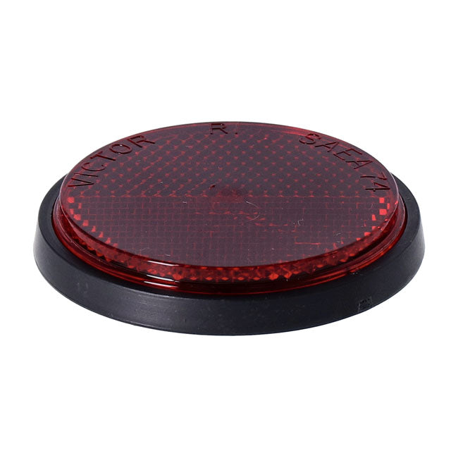 Chris Products Reflector. Round 2-1/2". Red