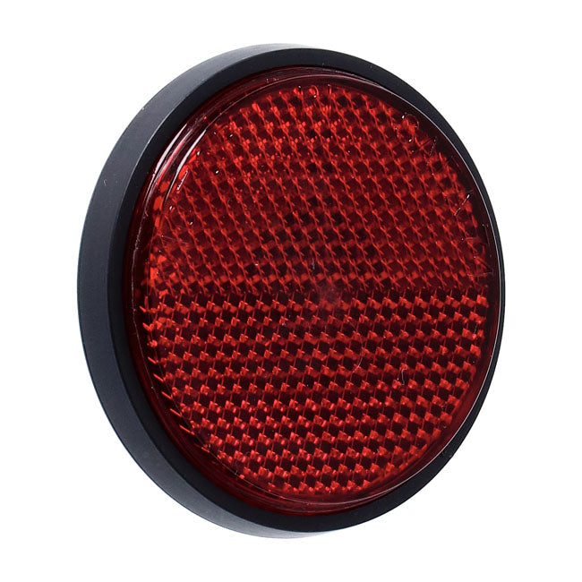 Chris Products Reflector. Round 2-1/2". Red