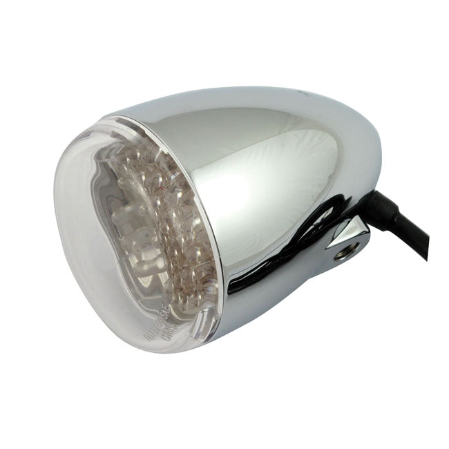 Chris Products LED Bullet Turn Signals. Red. Clear Lens