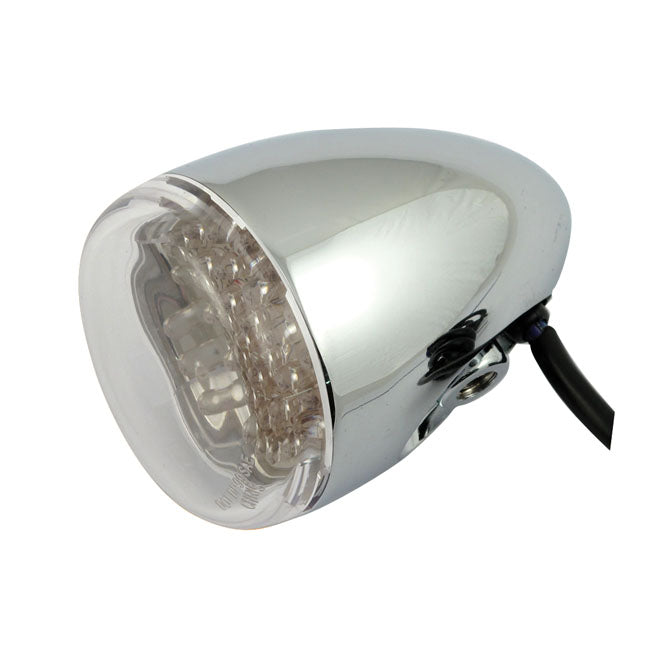 Chris Products LED Bullet Turn Signals. Red. Clear Lens
