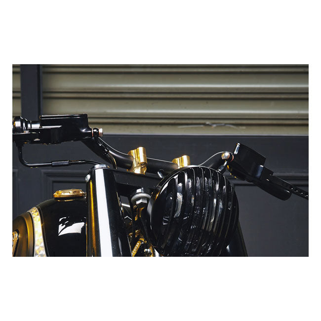 Rough Crafts, Finned Risers For 1" Handlebars. Brass