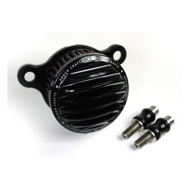 Rough Crafts Air Cleaner Kit. Black – 2004–2022 XL Sportster