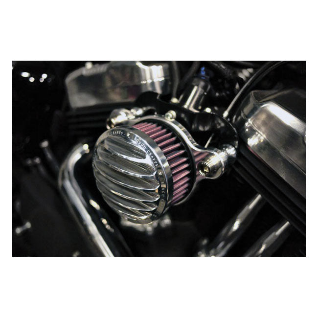 Rough Crafts Air Cleaner Kit. Polished – 2004–2022 XL Sportster