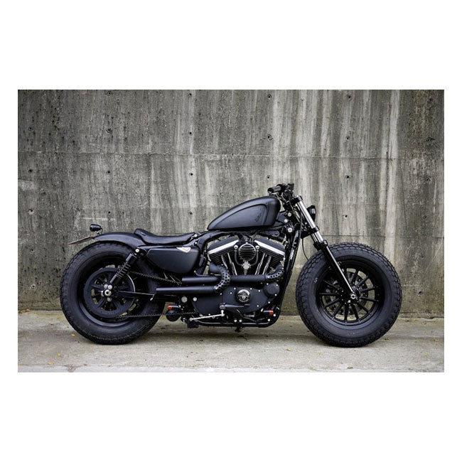 Rough Crafts, Guerrilla Exhaust. Black for 04-13 Sportster