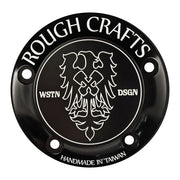 Rough Crafts Point Cover. 5 Hole, Black – 1999–2017 Twin Cam
