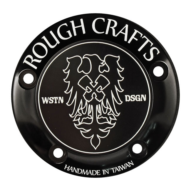 Rough Crafts Point Cover. 5 Hole, Black – 1999–2017 Twin Cam