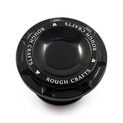 Rough Crafts 96-Up Groove Gas Cap. Black – 1996–2018 H-D