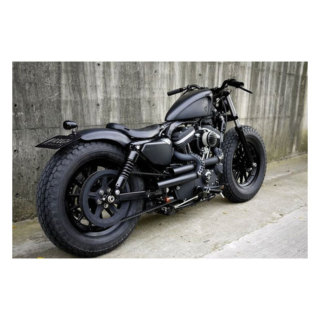 Rough Crafts ''Iron Guerilla'' Rear Fender Kit. Black – 2004–2022 XL Sportster
