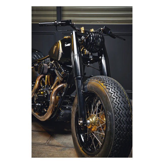 Rough Crafts, Fat/Fin Fork Covers for FL Style Softail Triple Trees Of Fatboy, Fatboy Lo, Heritage Softail, Softail Slim ETC