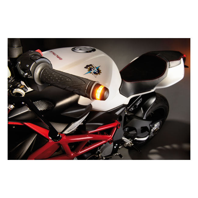 Kellermann BL 2000 Handlebar End Turn Signals. Black – Universal