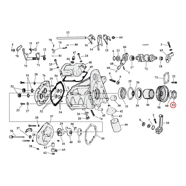 MCS Nut, Transmission Pulley – 1993–2006 Softail; FLT/Touring…