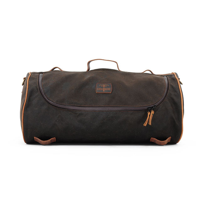 Longride Roll Bag Waxed Cotton Wide. Khaki Wax – Universal