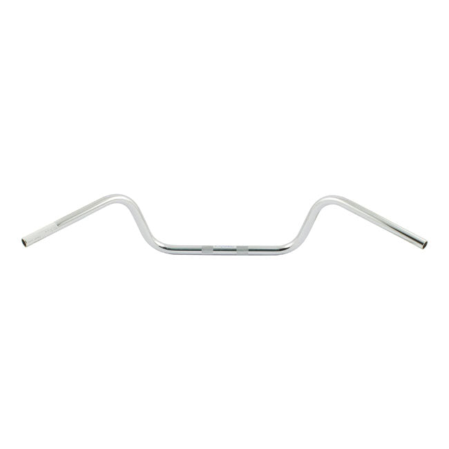 Fehling CRC 1" Western Bar. 99.5Cm Wide. Chrome – Pre-81 H-D with 1" I.D. Risers