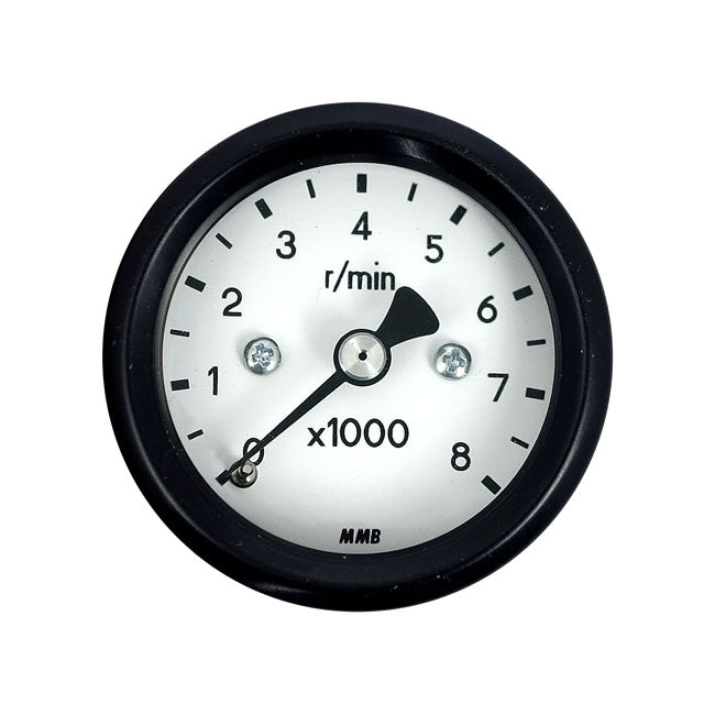 mmb 48mm Ultra Mini Tachometer Basic 8000Rpm Black