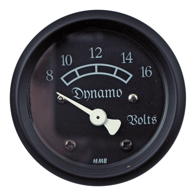 mmb 48mm Ultra Mini Volt Metre Classic Black