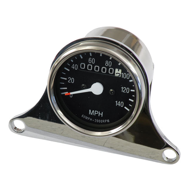 MCS Mini Speedometer Kit Chrome, 2:1 Mph Drive Ratio – Fits FX and XL Sportster 1973-Up with…